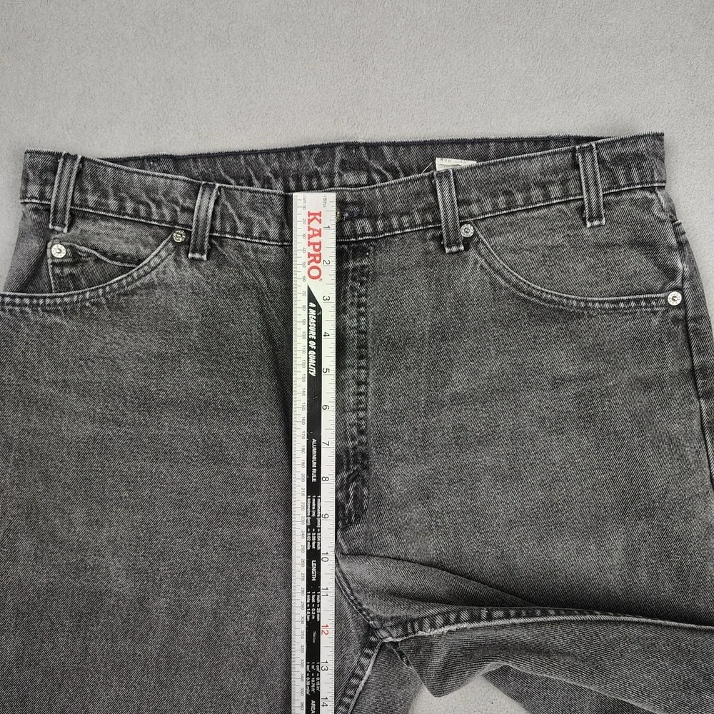 Vintage Levis Orange Tab 550 Jeans Men 36x31 Black USA Made 90s Taper Leg Grunge